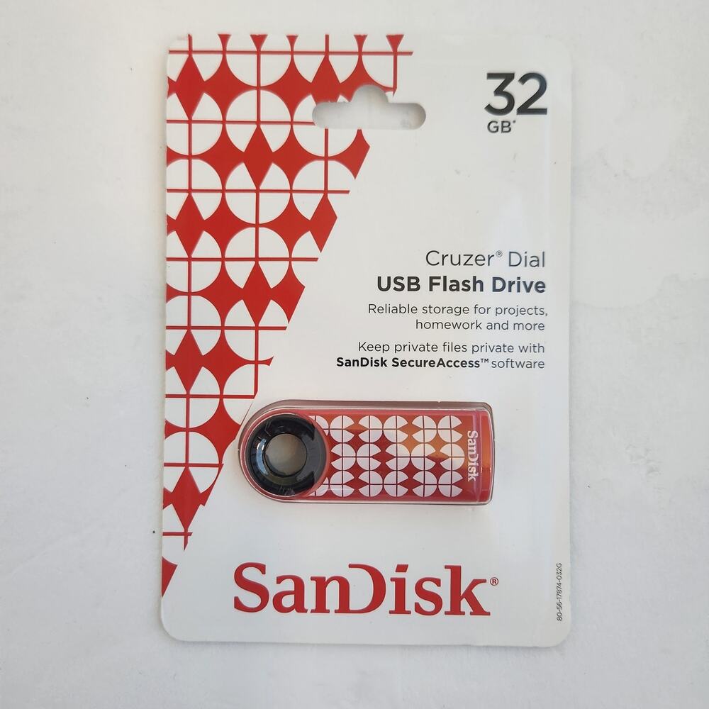 NIP 32 GB San Disk Cruzer Dial USB Flash Drive